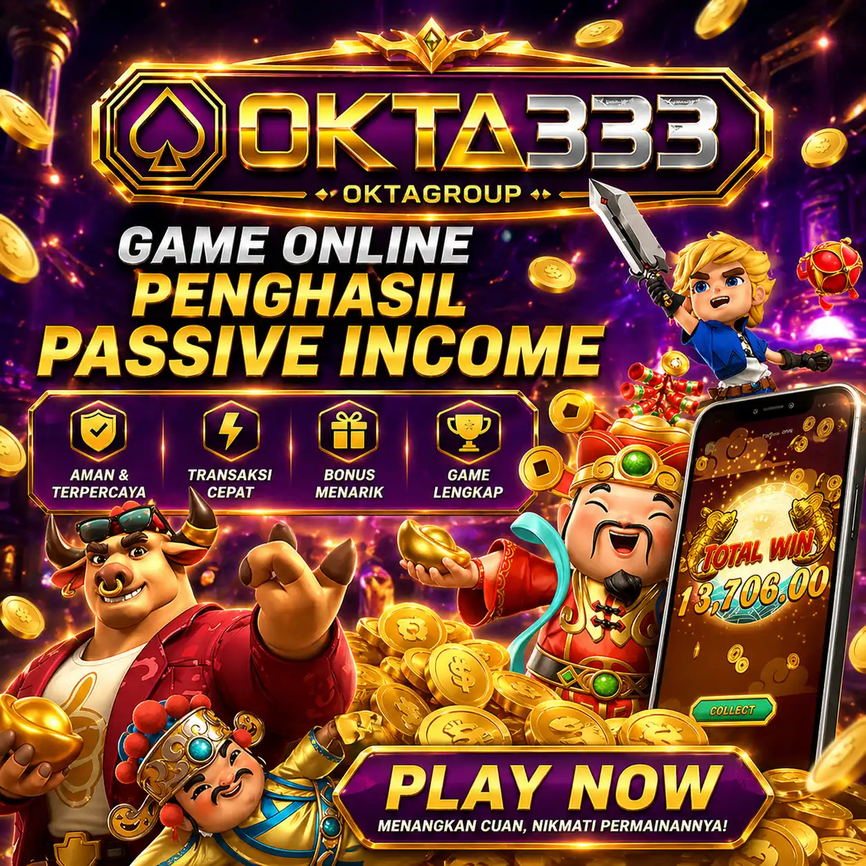 OKTA333: Game Online Penghasil Passive Income yang Mulai Banyak Digunakan